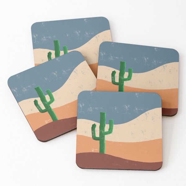 Item preview, Desert Cactus Minimalist Artwork Gift designed and sold by Teeleo.