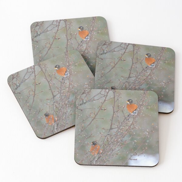 Item preview, Two Robin's in the Snow designed and sold by floofpictures.