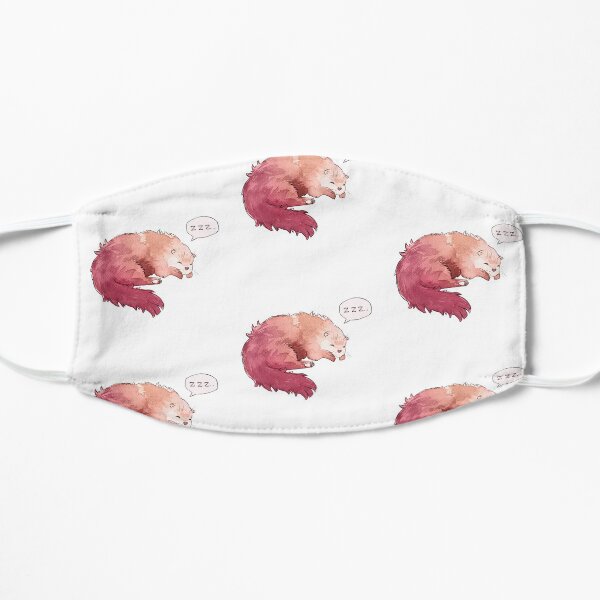 Sleepy Otter // Watercolor Cute Animal // Mixed Media Mask