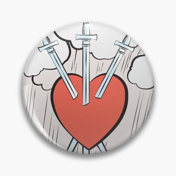 Item preview, Three of Swords Tarot designed and sold by arellawho.