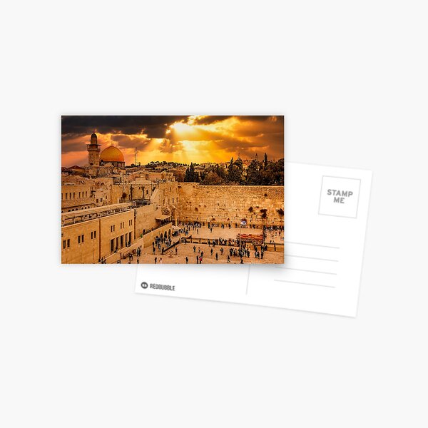 Item preview, Heavenly Rays at Sunset on the Wailing Wall (Western Wall) designed and sold by Mitchell Grosky.