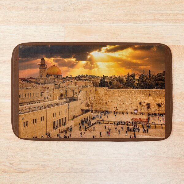 Item preview, Heavenly Rays at Sunset on the Wailing Wall (Western Wall) designed and sold by Mitchell Grosky.