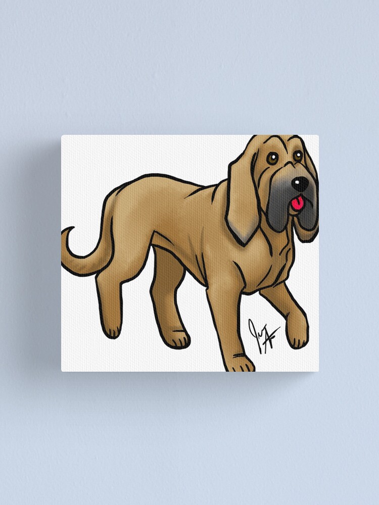 Alternate view of Bloodhound - Red Canvas Print