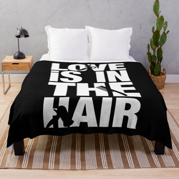 Item preview, Love is in the hair - saying for hairdressers designed and sold by Lenny Stahl.