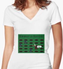 Hammer-a-Horrible Women's Fitted V-Neck T-Shirt