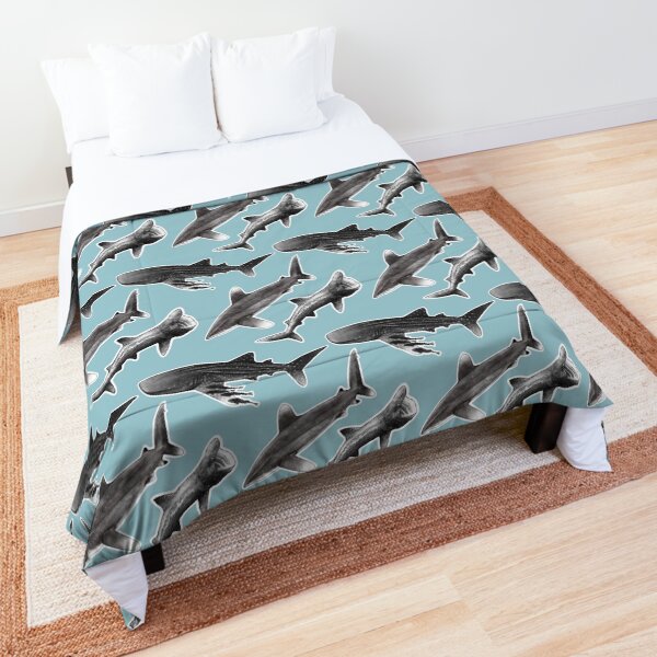Infinity Sharks : Oceanic Whitetip Shark, Basking Shark, Whale Shark Comforter