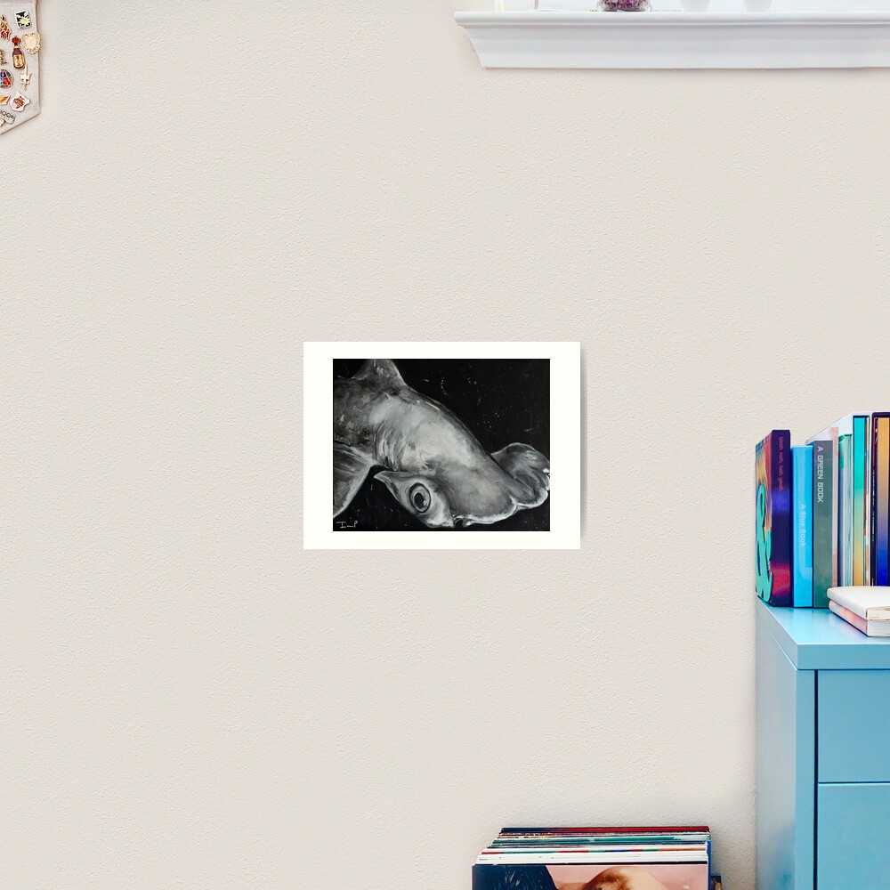 Hammerhead Shark Painting Art Print
