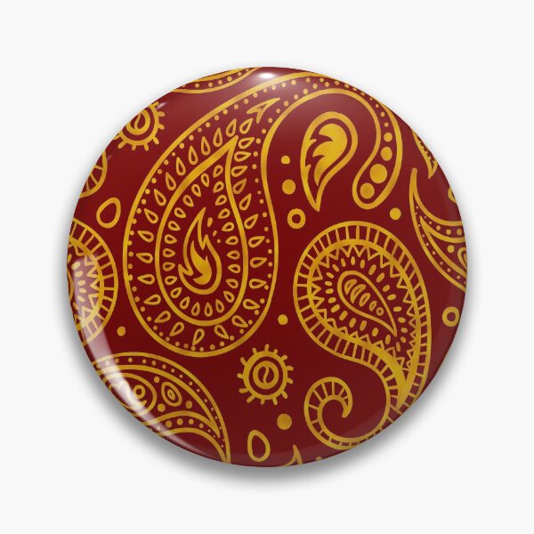 Item preview, Gold Paisley - Red designed and sold by graphicmeyou.