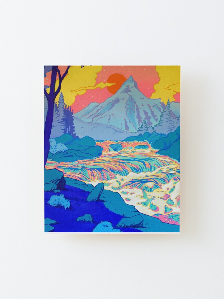 Alternate view of River Mounted Print