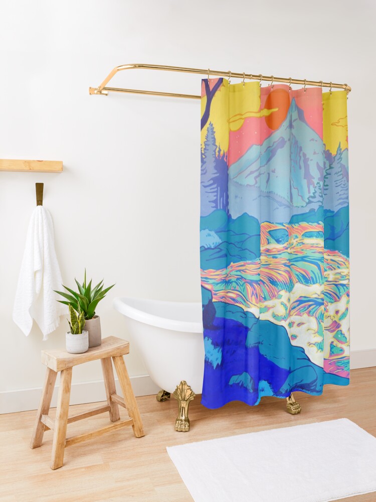 Alternate view of River Shower Curtain