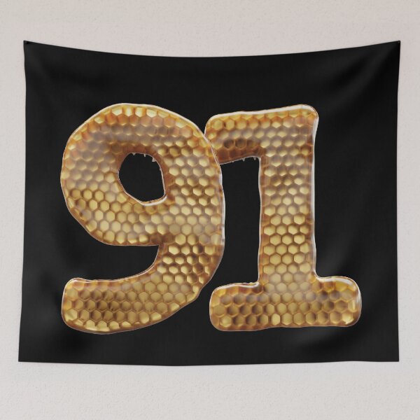 Item preview, 91 Number 3d Honey Numbers Font designed and sold by HelloFromAja.