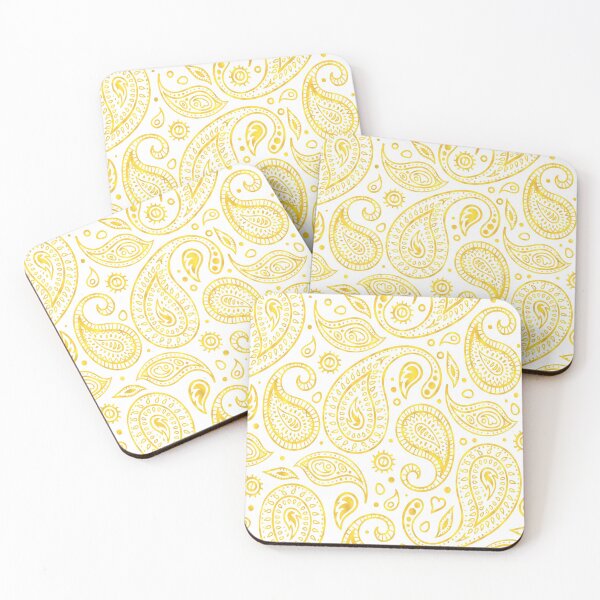 Item preview, Gold Paisley - White designed and sold by graphicmeyou.