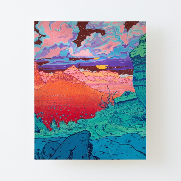 Pink Clouds 2 Canvas Mounted Print