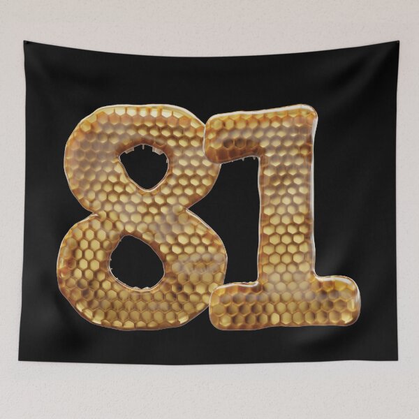 Item preview, 81 Number 3d Honey Numbers Font designed and sold by HelloFromAja.