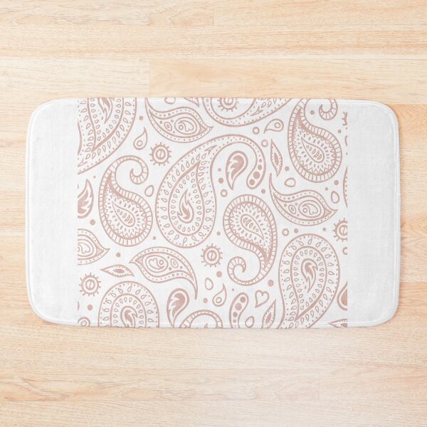 Item preview, Rose Gold Paisley - White designed and sold by graphicmeyou.