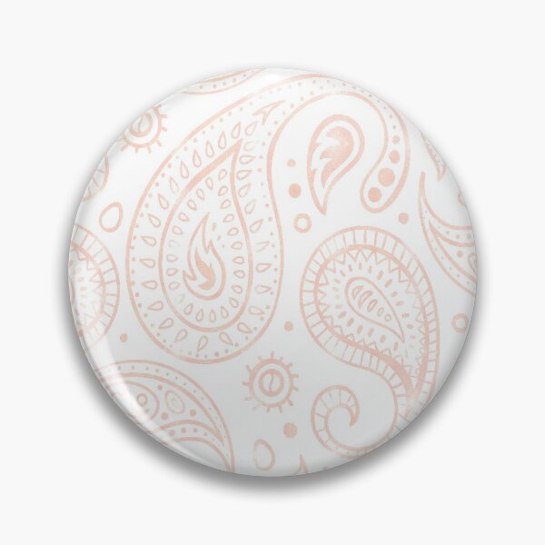 Item preview, Rose Gold Paisley - White designed and sold by graphicmeyou.