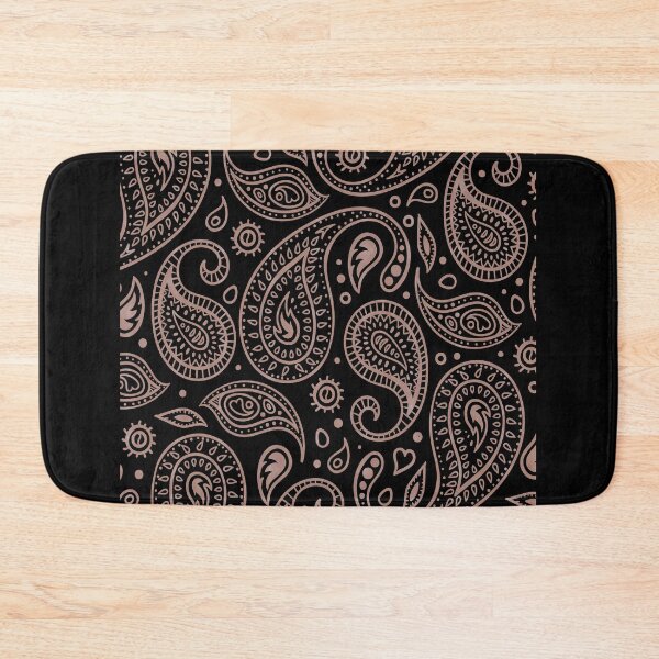 Item preview, Rose Gold Paisley - BLACK designed and sold by graphicmeyou.