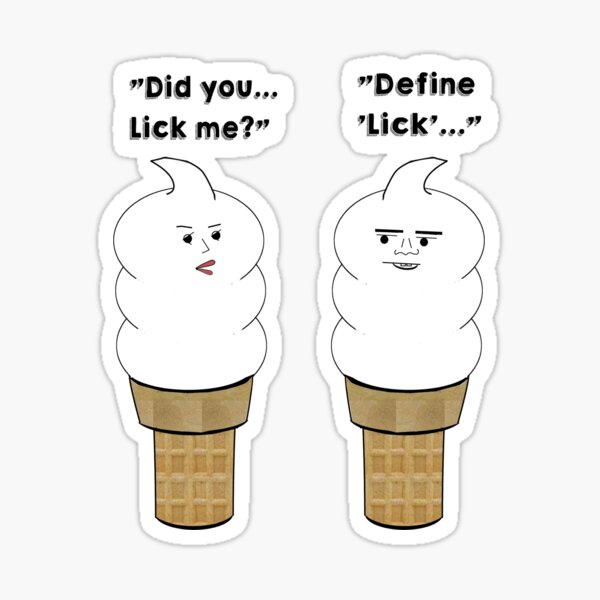 "Define 'Lick'" Sticker by atomicseasoning Redbubble