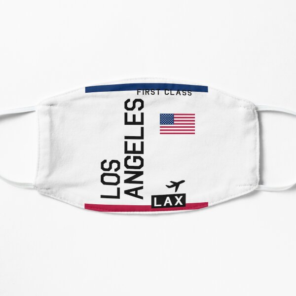 Flight Ticket Los Angeles Mask