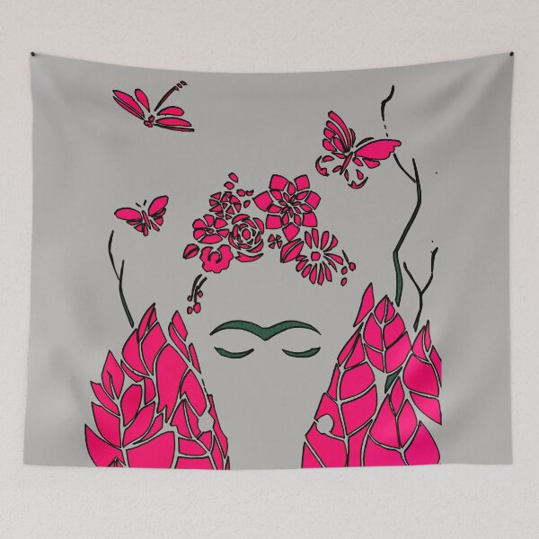Item preview, FRIDA KAHLO Mexican Feminist portrait painting decor designed and sold by GalleryArtField.