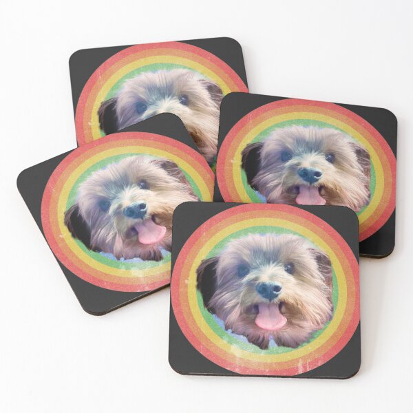 Item preview, VINTAGE YORKIE RAINBOW designed and sold by Anna Newman.