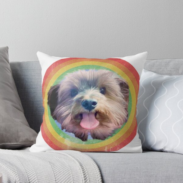 Item preview, VINTAGE YORKIE RAINBOW designed and sold by Anna Newman.