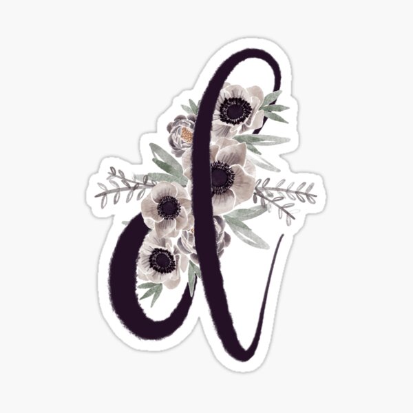 Bouquet D initial Sticker