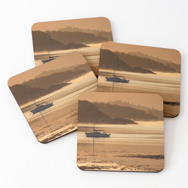 Item preview, Yacht at Sunrise on Loch Sunart designed and sold by derekbeattie.