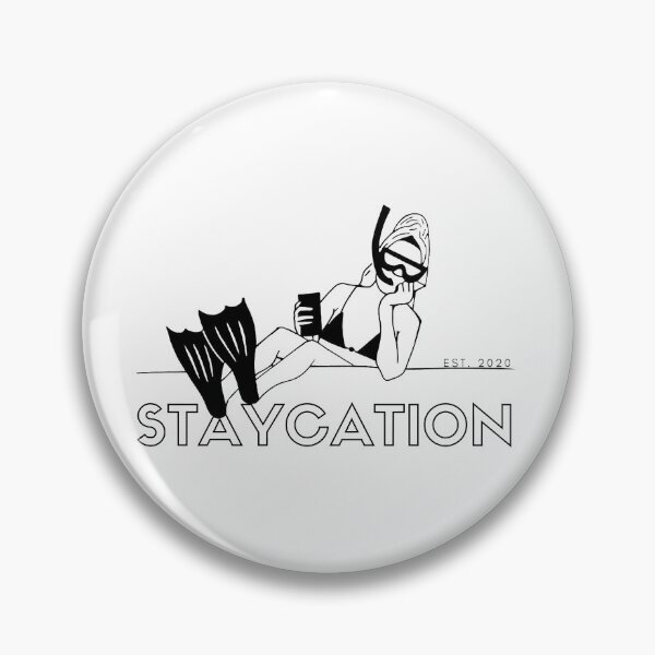 Item preview, Staycation Funny Illustration Est. 2020 designed and sold by Lorene GZ.