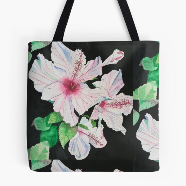 Item preview, Pink hibiscus watercolour painting  designed and sold by esvb.
