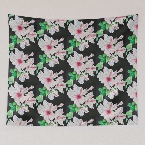 Item preview, Pink hibiscus watercolour painting  designed and sold by esvb.