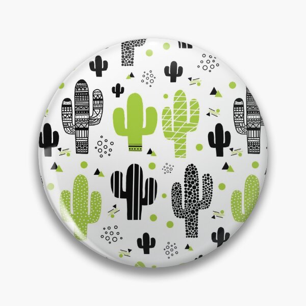 Item preview, Green And Black Cactus Pattern designed and sold by Simplulina.