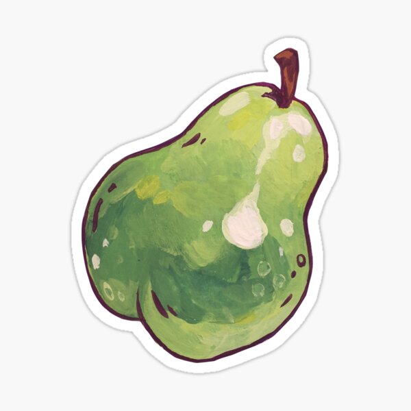 Pear Sticker Sticker By Josieo Redbubble 