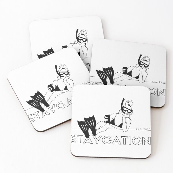Item preview, Staycation Funny Illustration Est. 2020 designed and sold by Lorene GZ.