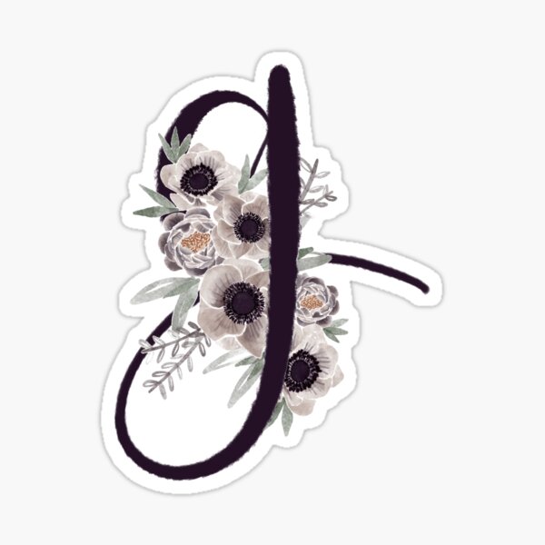 Bouquet G initial Sticker