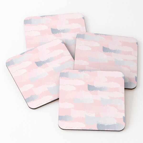 Item preview, Blush pink and navy watercolor stripes designed and sold by harpleydesigns.