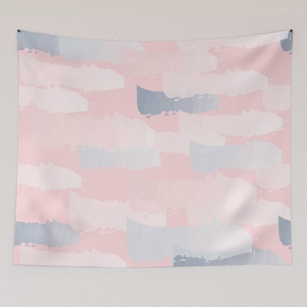 Item preview, Blush pink and navy watercolor stripes designed and sold by harpleydesigns.