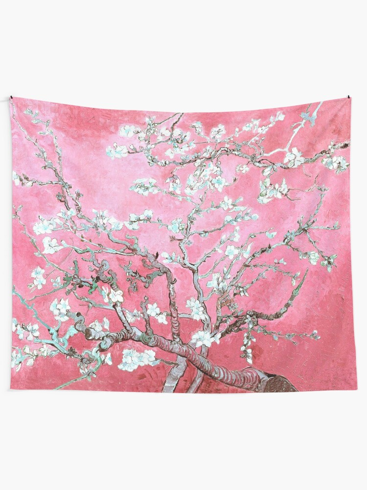 Tela decorativa «flores de almendro van gogh rosa & amp; azul» de  PureVintageLove | Redbubble