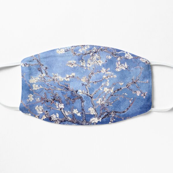 Vincent Van Gogh Almond Blossoms Blue Flat Mask