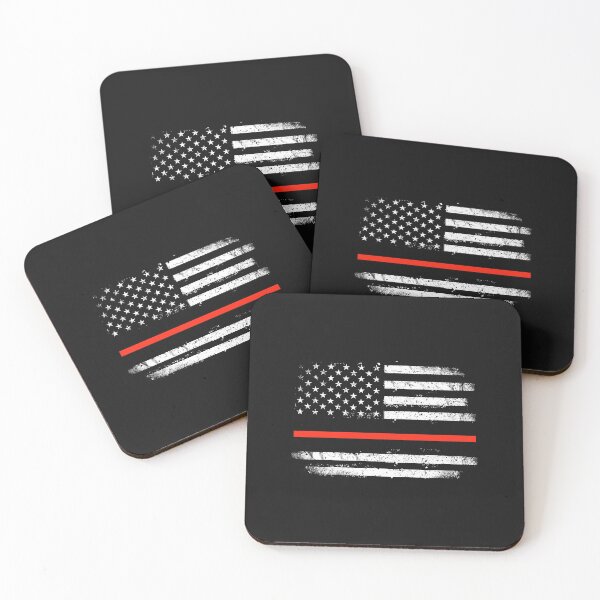 Item preview, American flag thin red line designed and sold by Jelisandie.