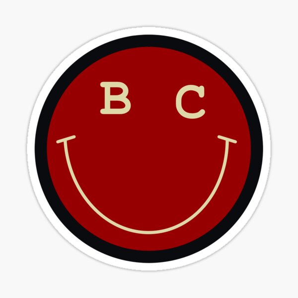 Boston College smile Sticker