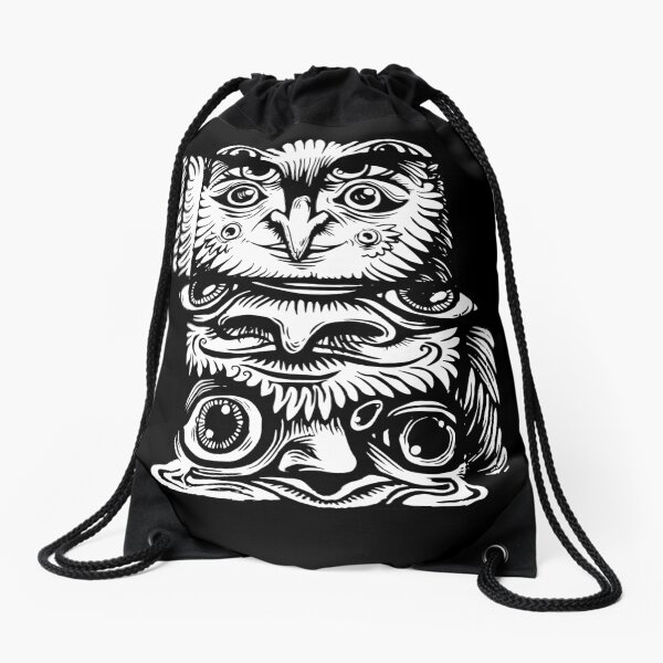 Strange Totem Drawstring Bag