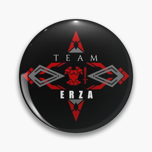 Erza armor scarlet red Fairy tail anime emblem v2 Pin