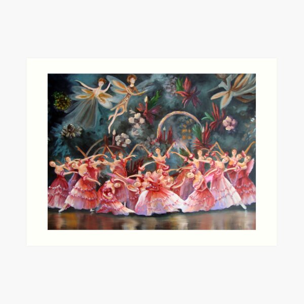 the Russian national ballet theatre of Moscow.. Art Print