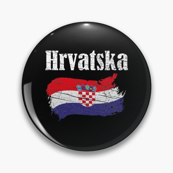 Item preview, Hrvatska Croatian Flag Vintage Graphic - Croatia Lovers Tourists Souvenir Cool National Gift designed and sold by FunnySunny T-Shirts.