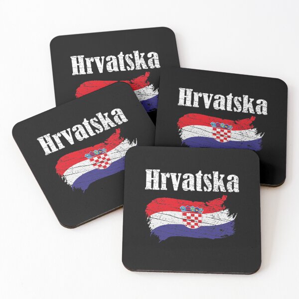 Item preview, Hrvatska Croatian Flag Vintage Graphic - Croatia Lovers Tourists Souvenir Cool National Gift designed and sold by FunnySunny T-Shirts.