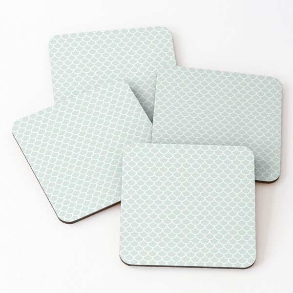 Item preview, Dusty Aqua Fish Scales designed and sold by thelustrous.