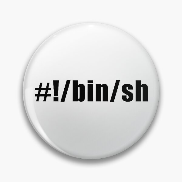 Item preview, Hashbang /bin/sh - Design for Command Line Hackers Black Font designed and sold by ramiro.
