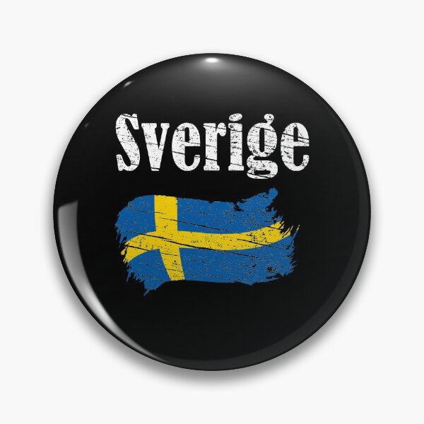 Item preview, Sverige Swedish Flag Vintage Graphic - Sweden Lovers Tourists Souvenir Cool National Gift designed and sold by FunnySunny T-Shirts.