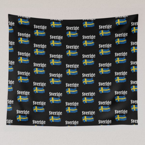 Item preview, Sverige Swedish Flag Vintage Graphic - Sweden Lovers Tourists Souvenir Cool National Gift designed and sold by FunnySunny T-Shirts.